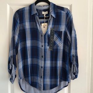 Lucky Brand Flannel Button Down - Size S - NWT